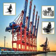 Ghế ngồi điều khiển cần cẩu trục FS / SV1C / SV0G Spohn Burkhardt