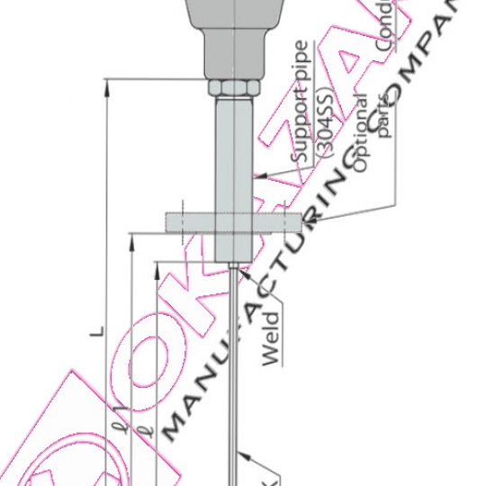 Cảm Biến Nhiệt Độ AEROPAK Okazaki Model T96S | AEROPAK Okazaki TW10A Thermocouple